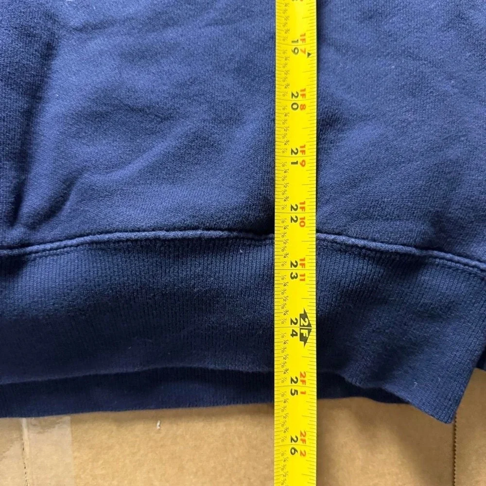 Polo Ralph Lauren Blue Y2k Fleece Phillie Quarter Zip Hoodie Small